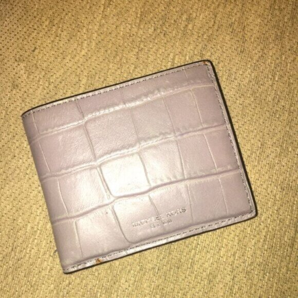 Michael Kors Crocodile Embossed Bifold Wallet - Picture 1 of 4